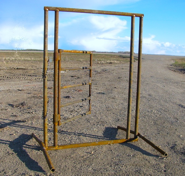 Steel man gate for animal fences for sale by ClearFab Manufacturing