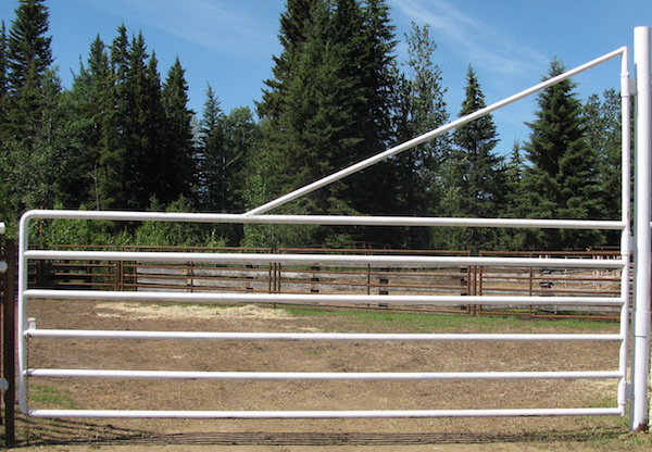 Steel swing gates for horse pens for sale by ClearFab Manufacturing